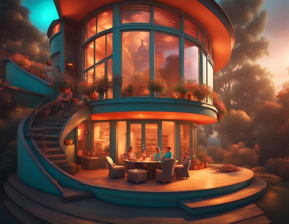 Heart Home: Hyperdetailed Concept Art in Art Nouveau Style