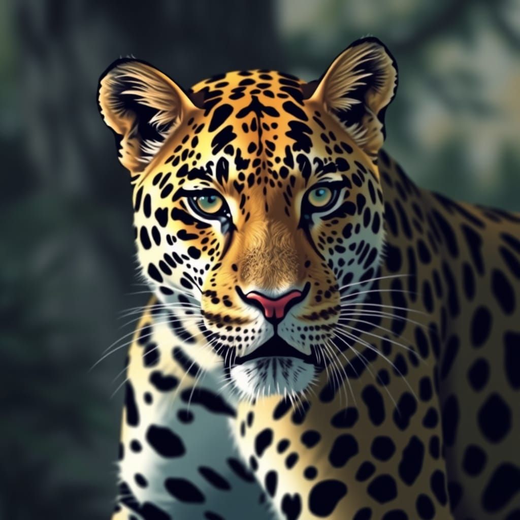 Majestic Leopard Portrait