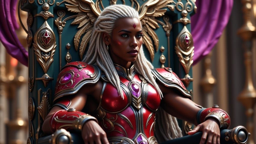 Warrior Queen On The Throne...