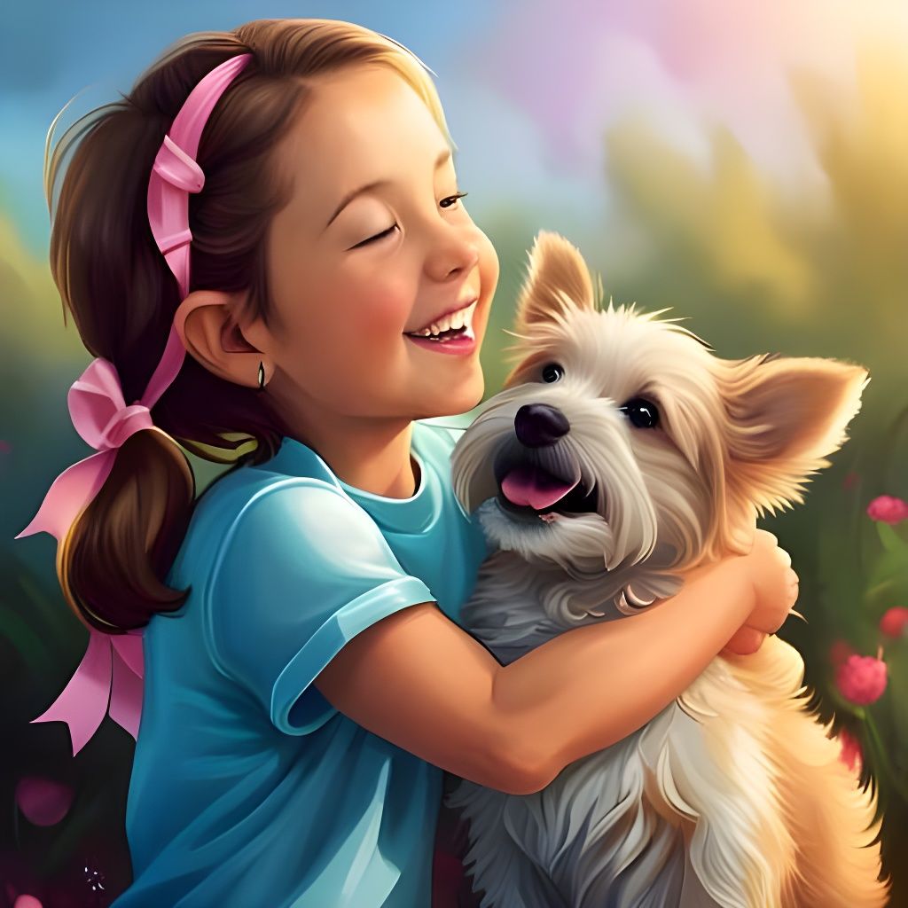 Puppy Love: Adorable Puppy Licks Girl's Face