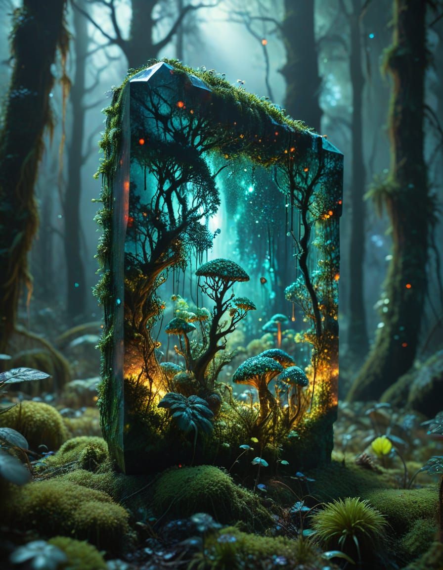 Ethereal Australian Rainforest in Radiant, Surreal Light