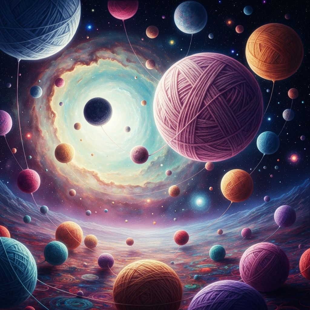 Cosmic Yarn Landscape with Wool Planets