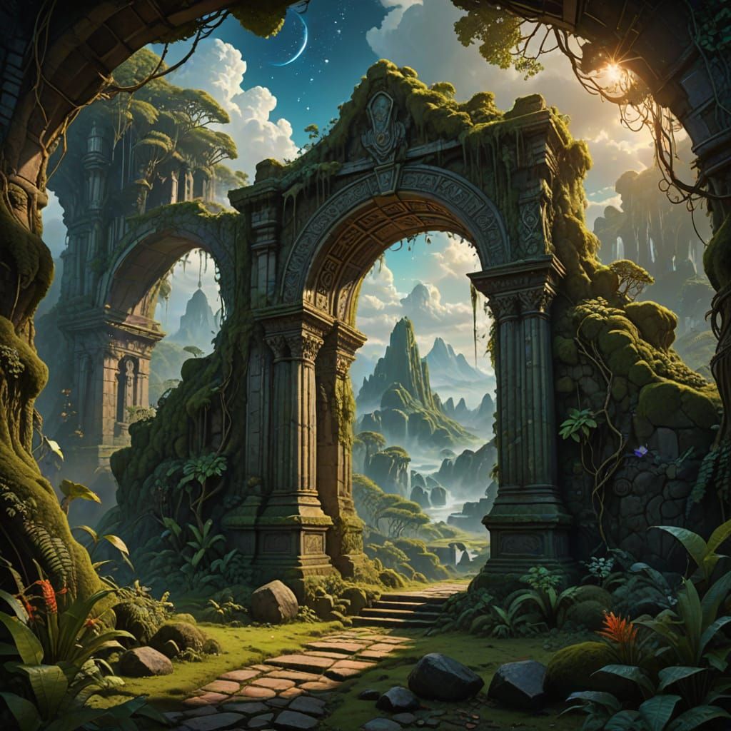 Mystical Stone Archway to Alien World