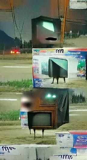Mysterious Television Generated by AI