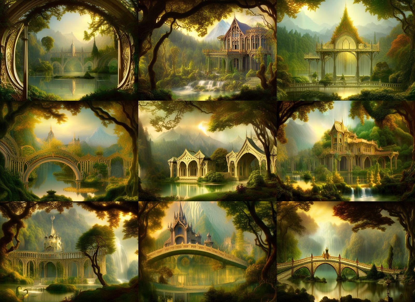 Rivendell in Art Nouveau Rococo Style