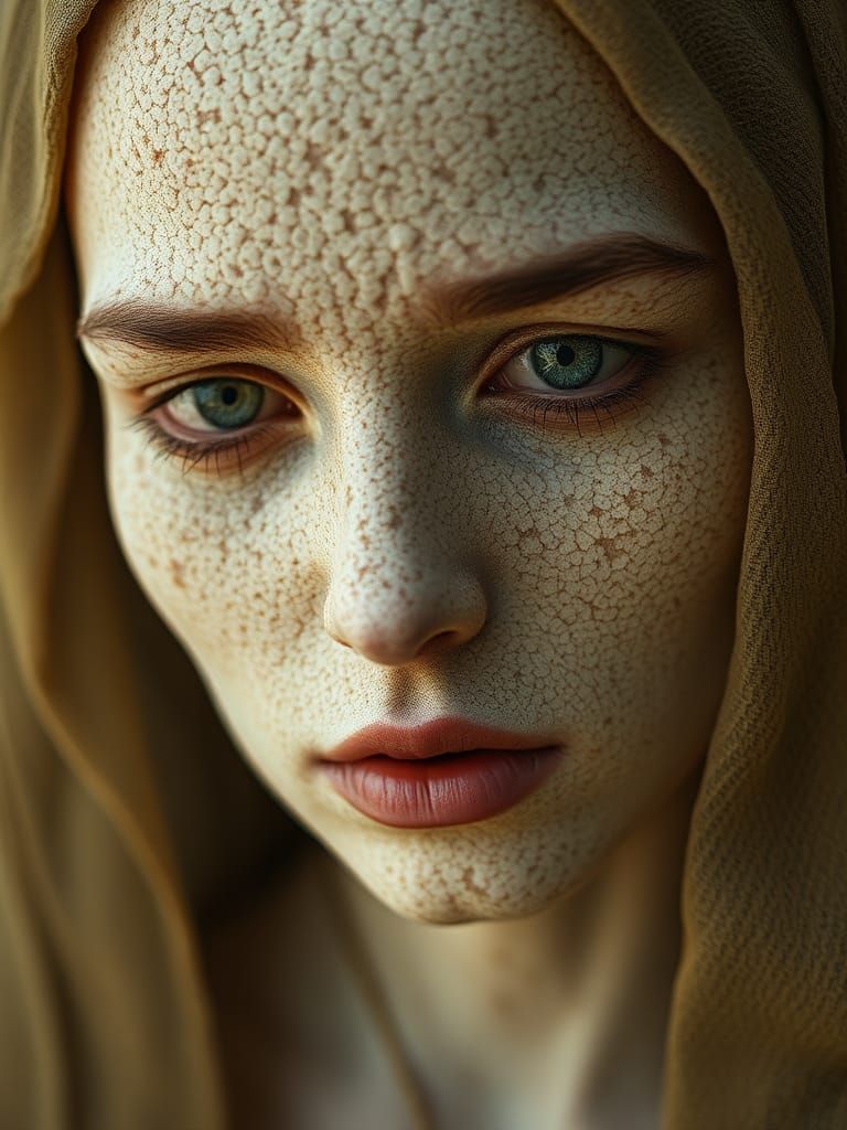 Ethereal Beings with Sponge Texture Skin