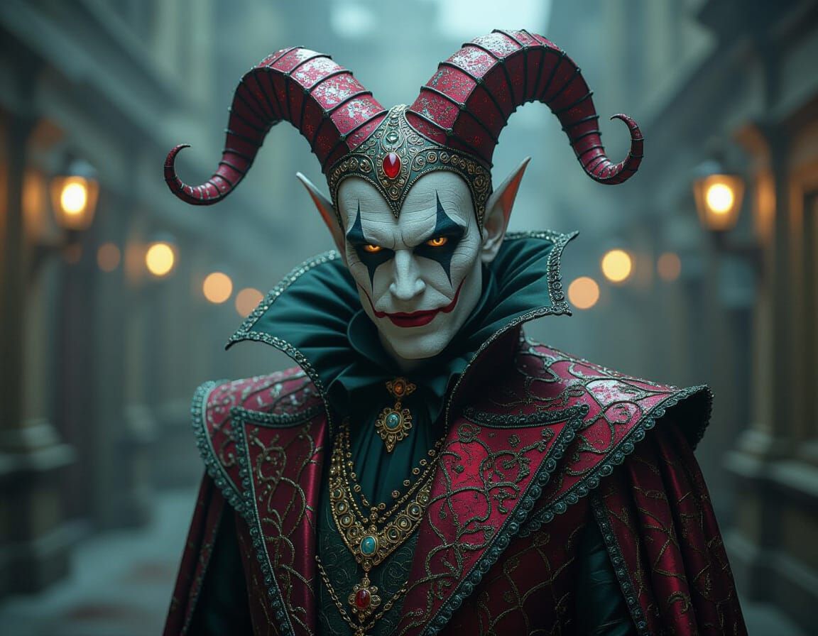 Cthulhu as Diamond Harlequin: Digital Matte Painting