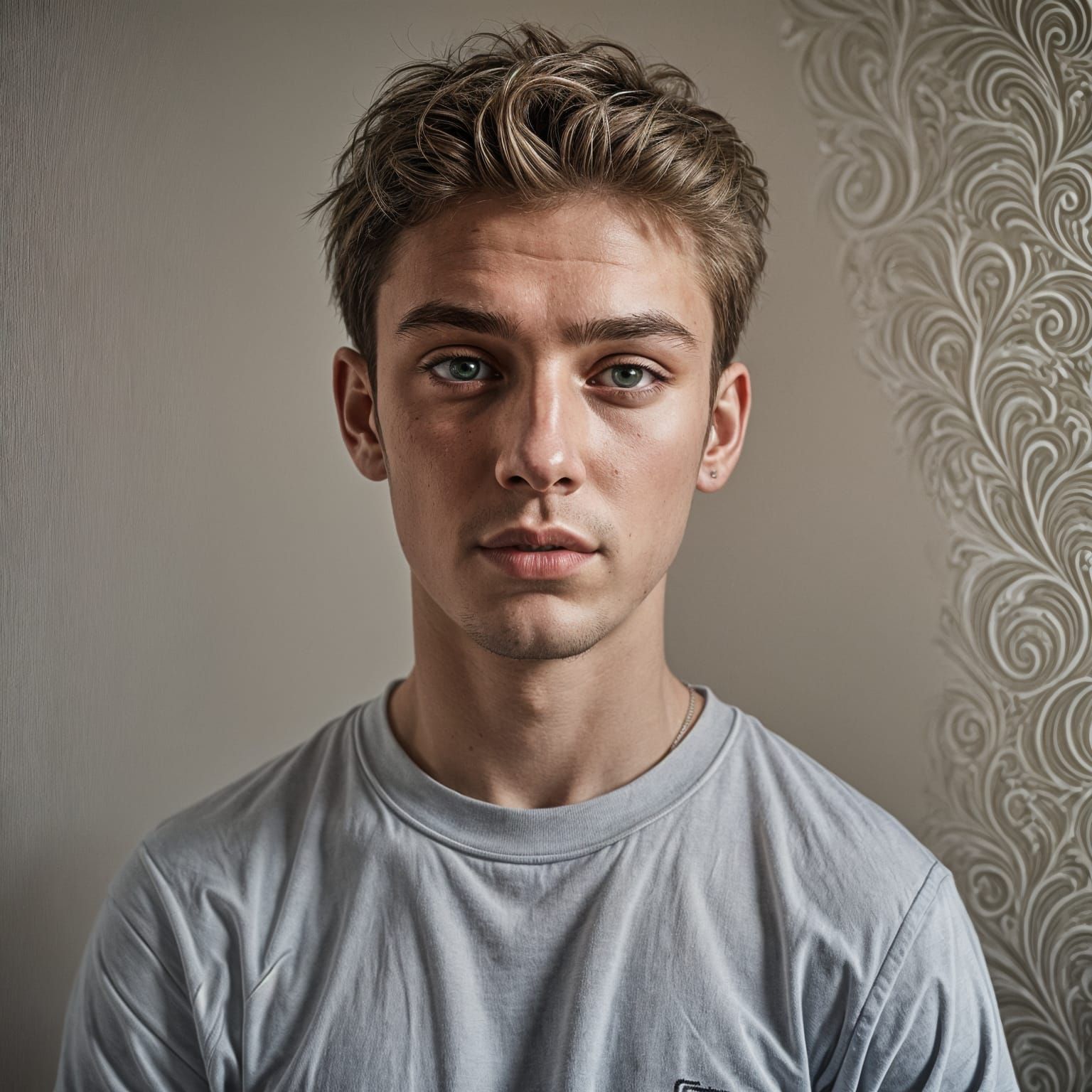 Hyperrealistic Portrait of a Young British Man