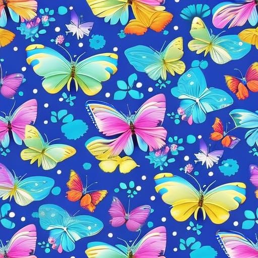 Ethereal Butterfly Pattern in a Fantasy Style