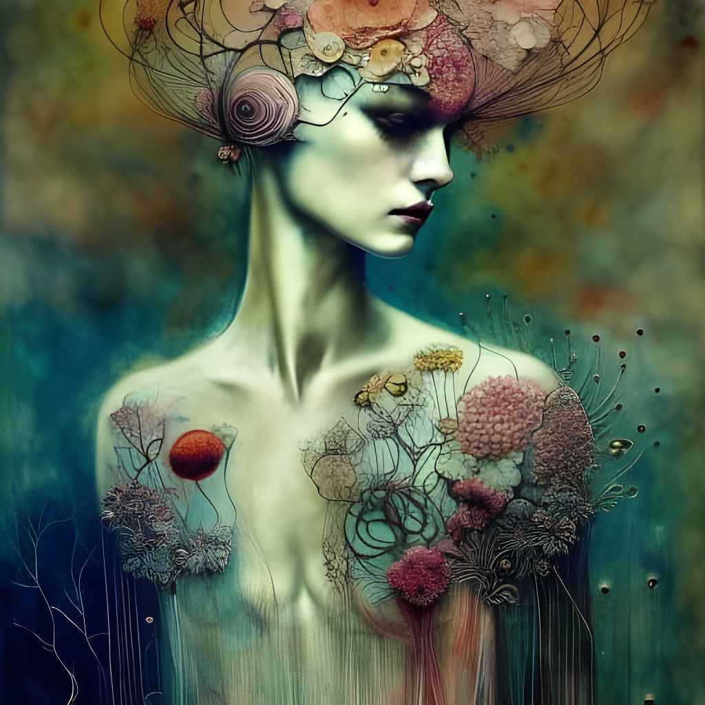 Ballerina in Nature: Double Exposure Collage