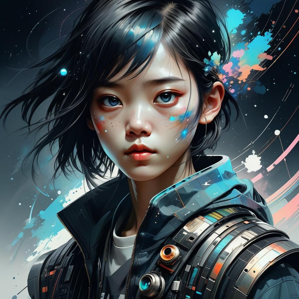 Futuristic Asian Girl