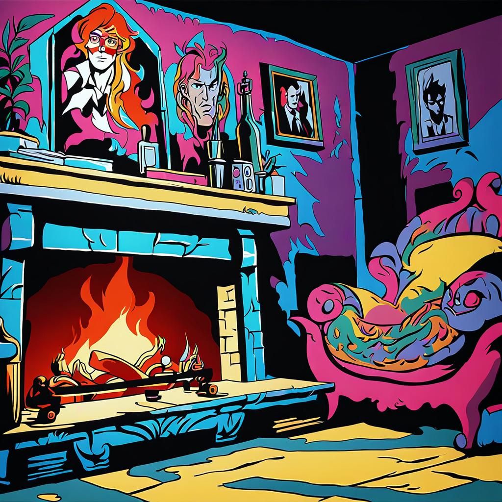 Alastor's Cozy Tea Time: Manga Anime Style