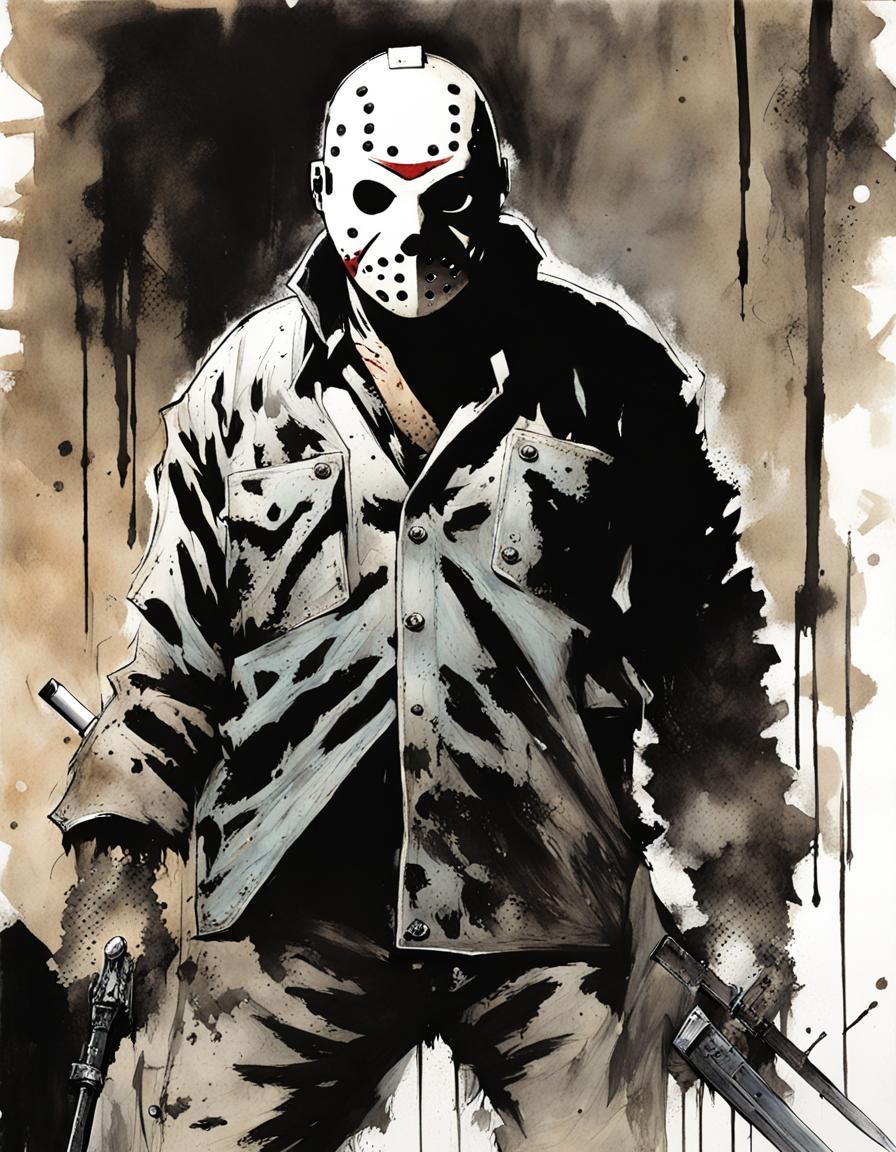 Jason Voorhees Comic Book Cover Art