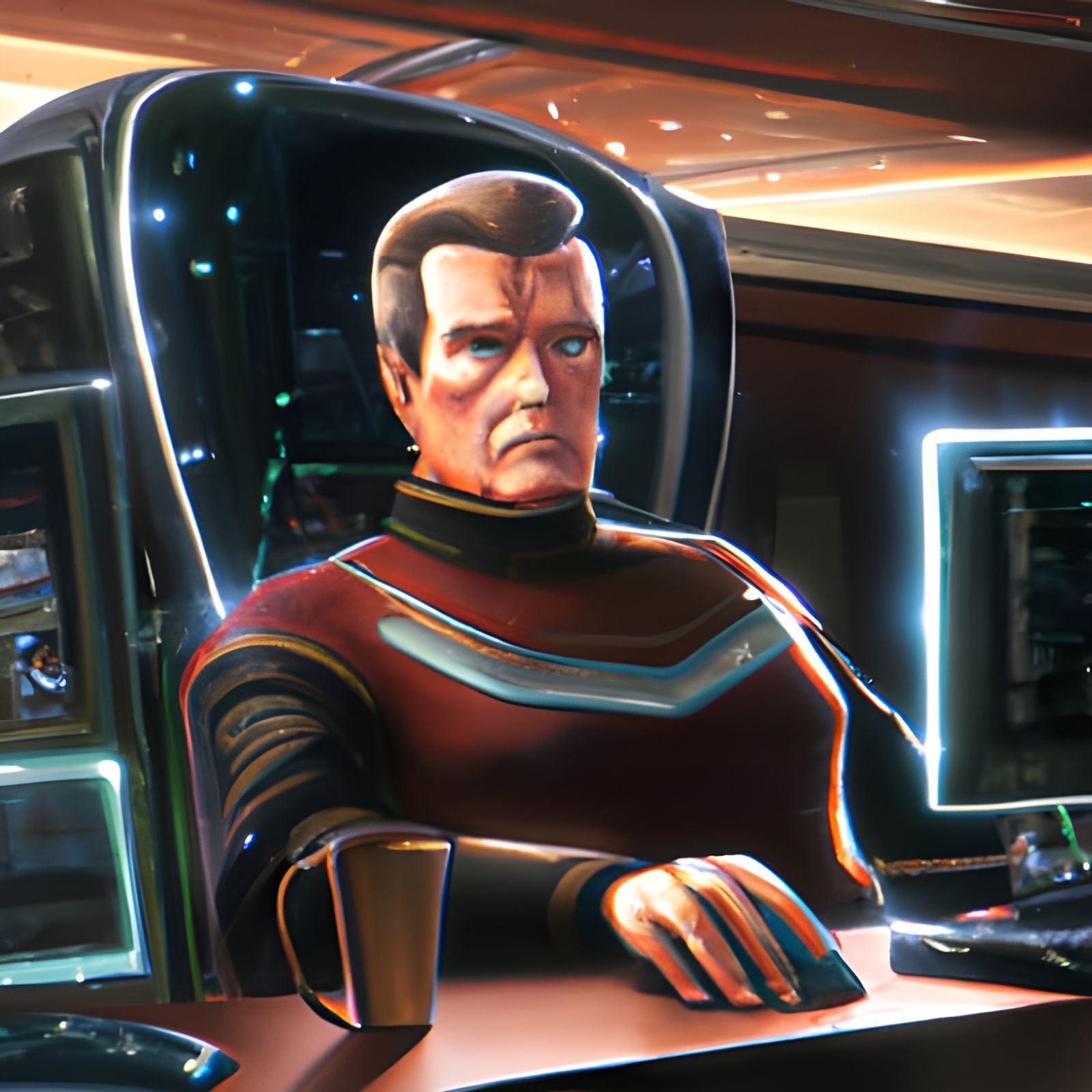 Star Trek Borg Hold Meeting in Office