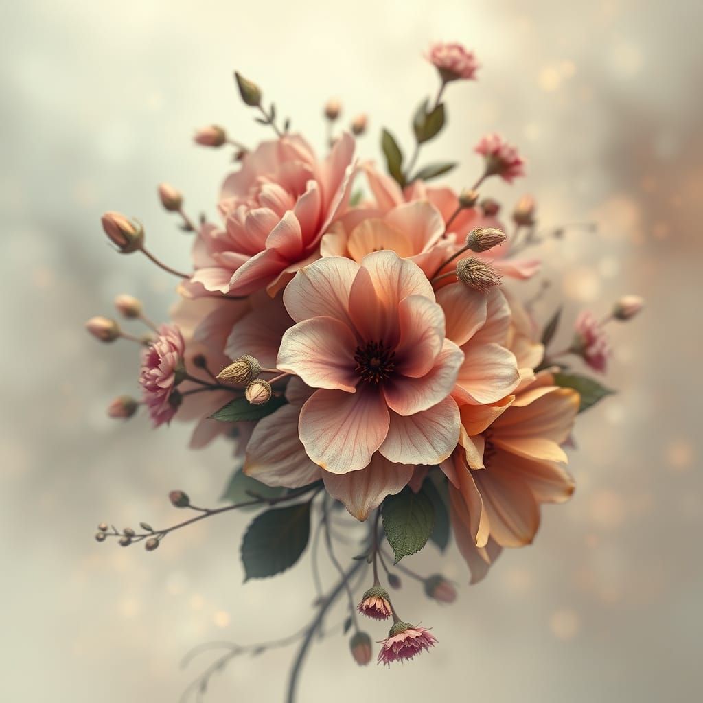 Hyperrealistic Floral Dreamscape in Cinematic 8K