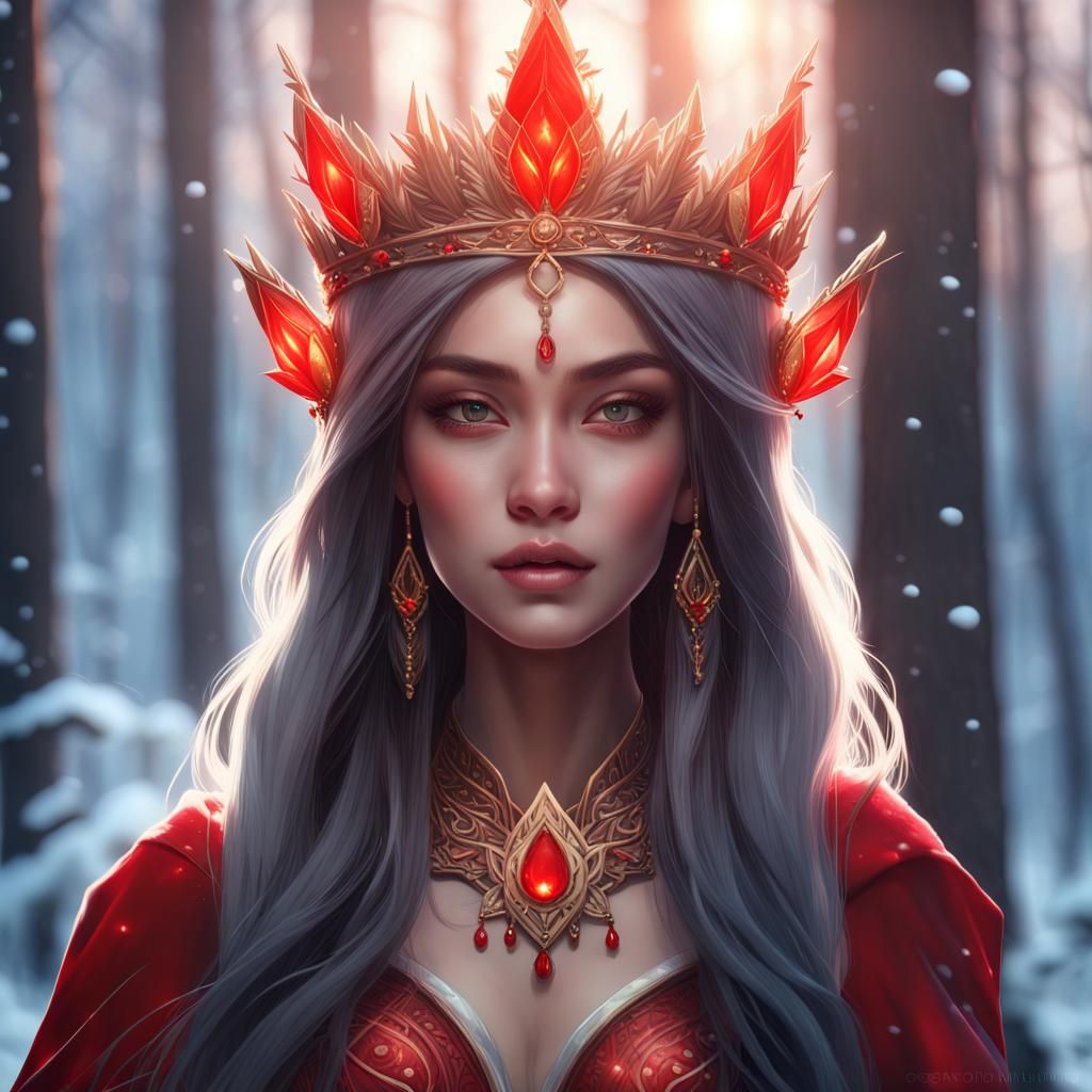 Thai princess with Christmas costume