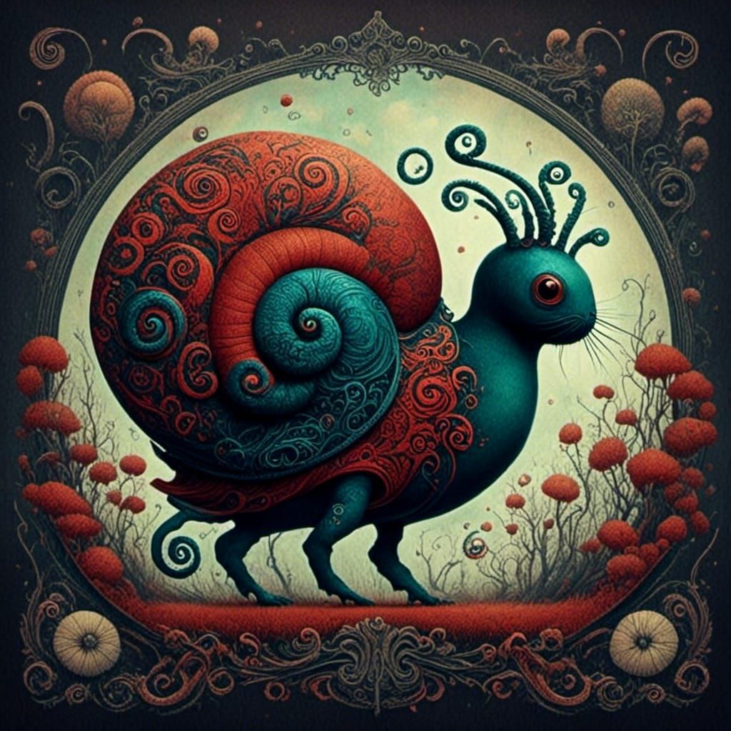 Hybrid Snail Insect Creature