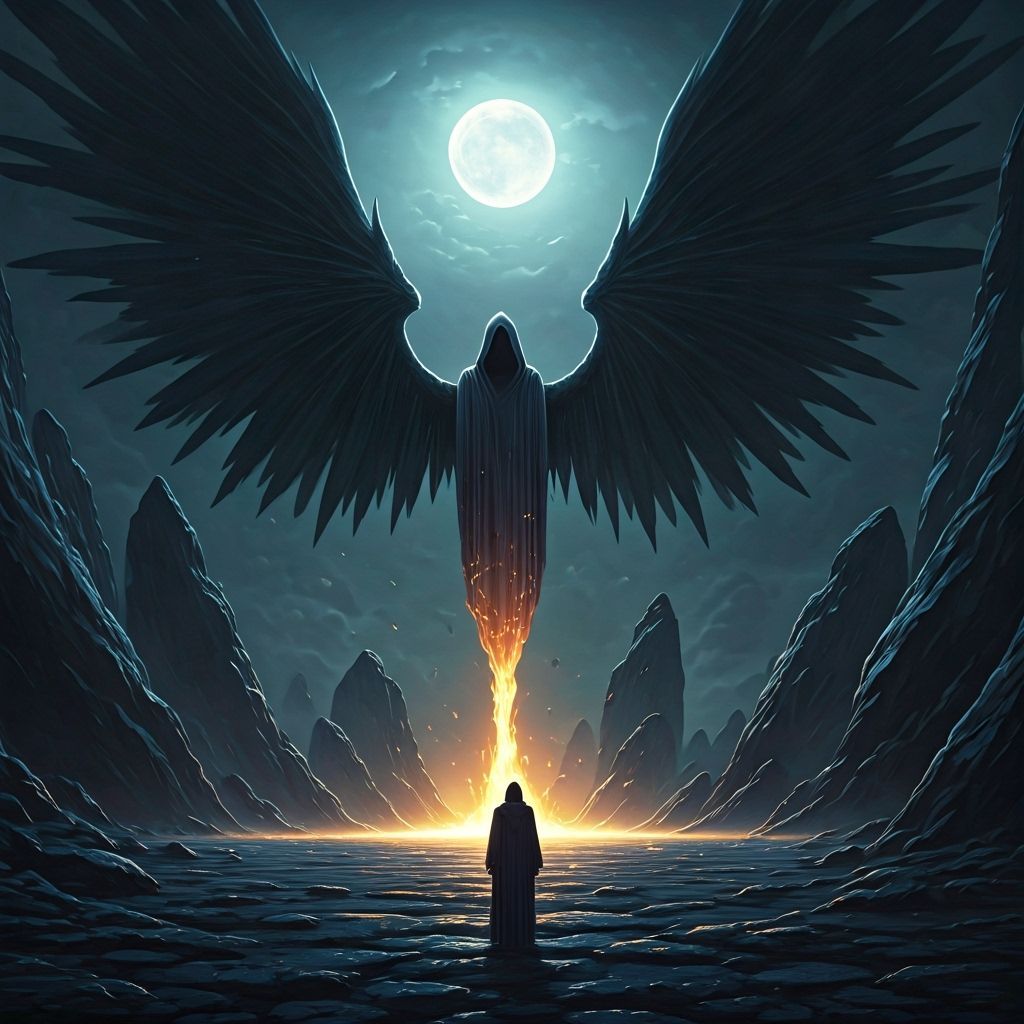 Dragons Transform Into Figures in Cinematic Matte Painting