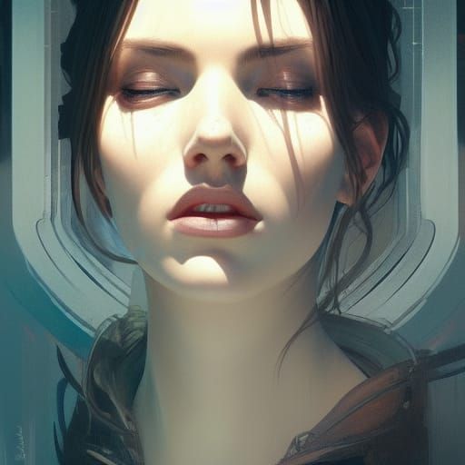 Detailed Portrait Between the Lines, Trending Art