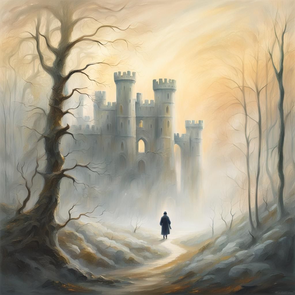 Lonesome Castle Morning in Soft Focus