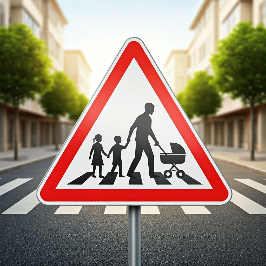 Traffic Sign: Pedestrian Family Crossing