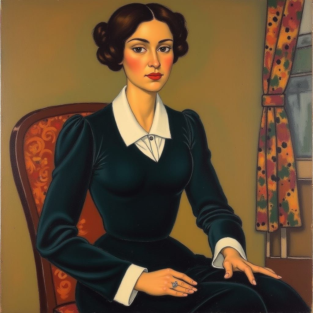 Lady of the House in Fauvist Style