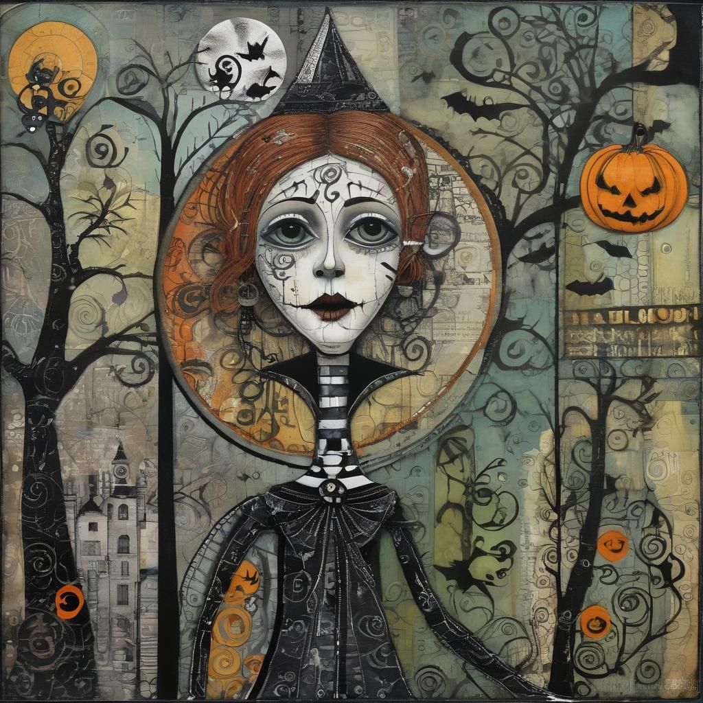 Ms. Glitch, the long necked witch