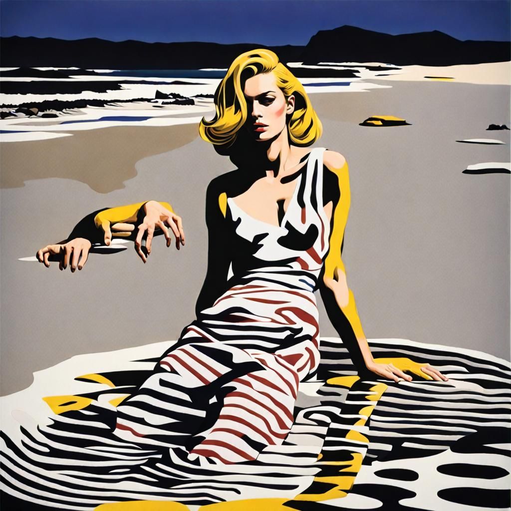 Figurative Art in Lichtenstein-Fischl Style