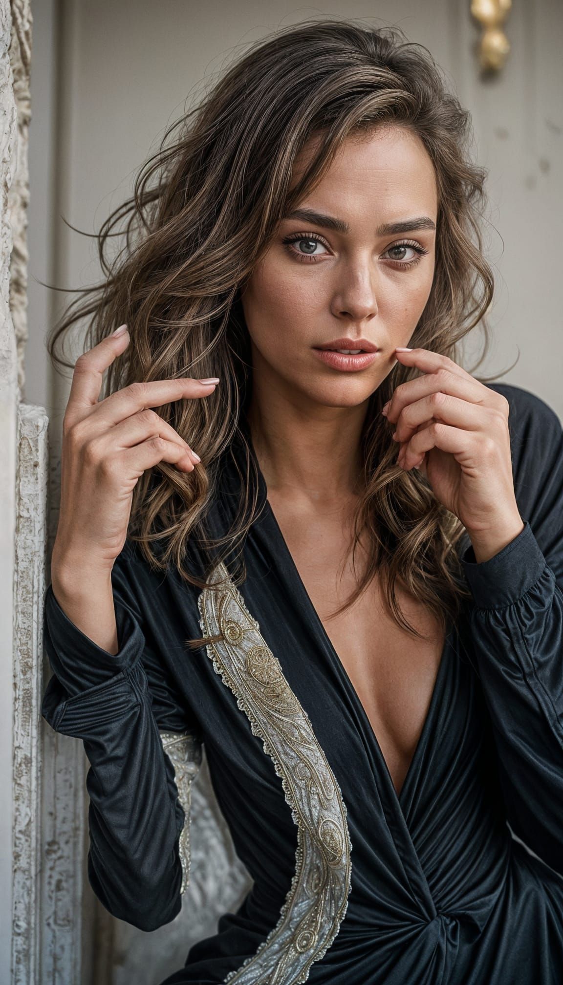 Elegant Woman: Hyperrealistic Cinematic Portrait in 8K