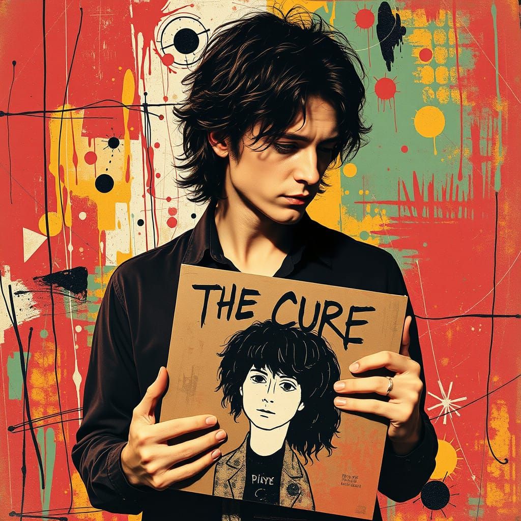 The Cure's Iconic Frontman Lost in Thought