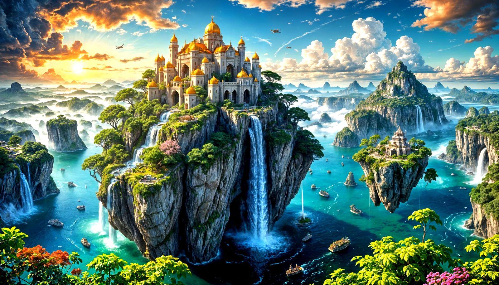 Psychedelic Floating Islands in Outer Space