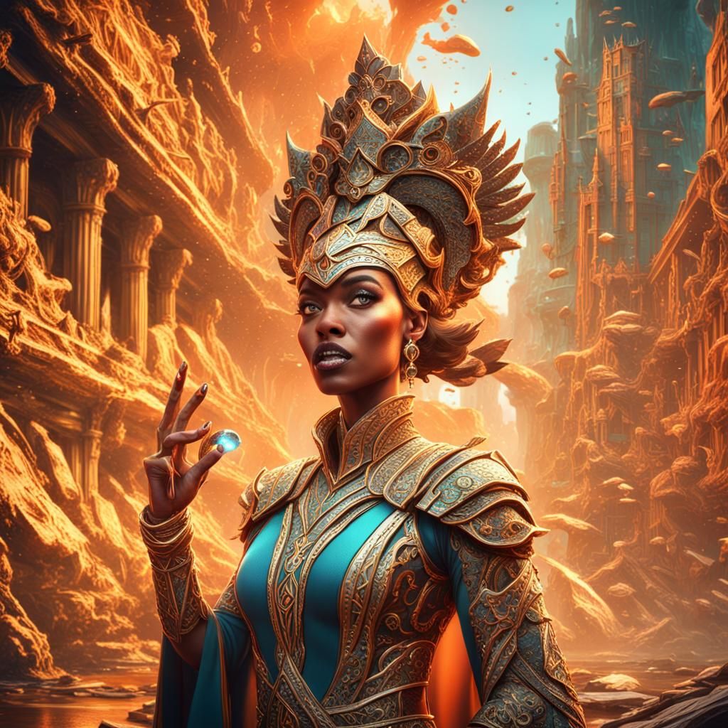 Emotional Woman's Inner Conflict in Comix Style