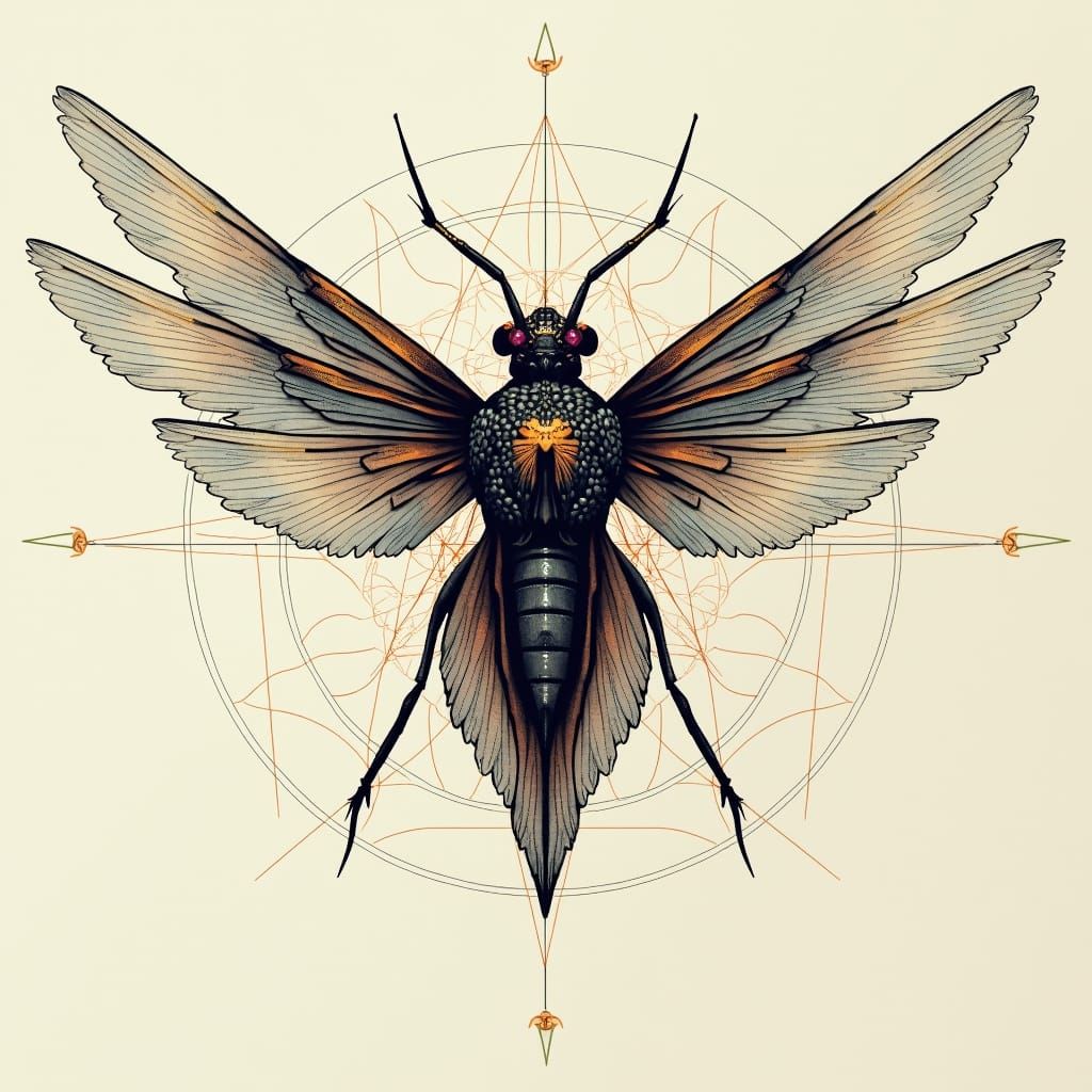 Vector Art: Geodesic Ornithopter with Impulses