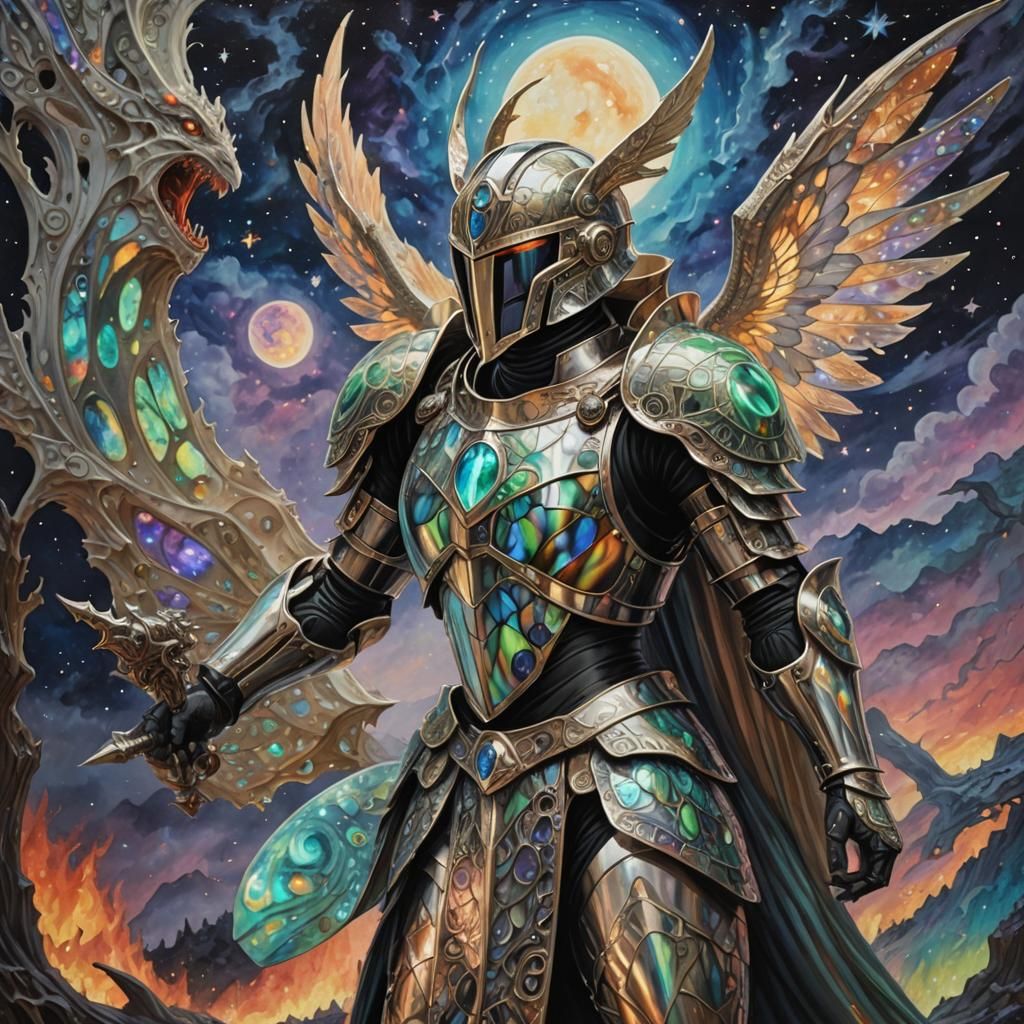 Winged Knights in Dragonscale Armor Face Fire Horde