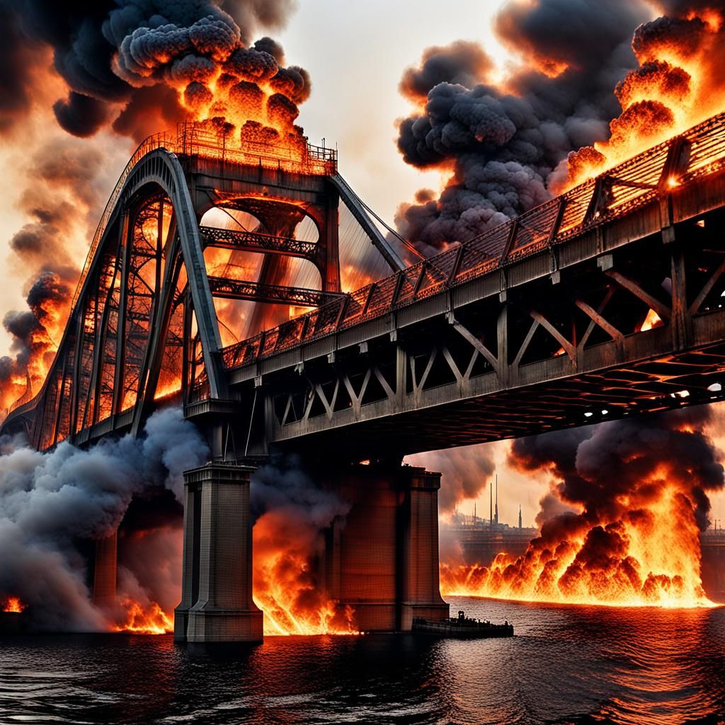 Burning Bridge: Chaos and Destruction