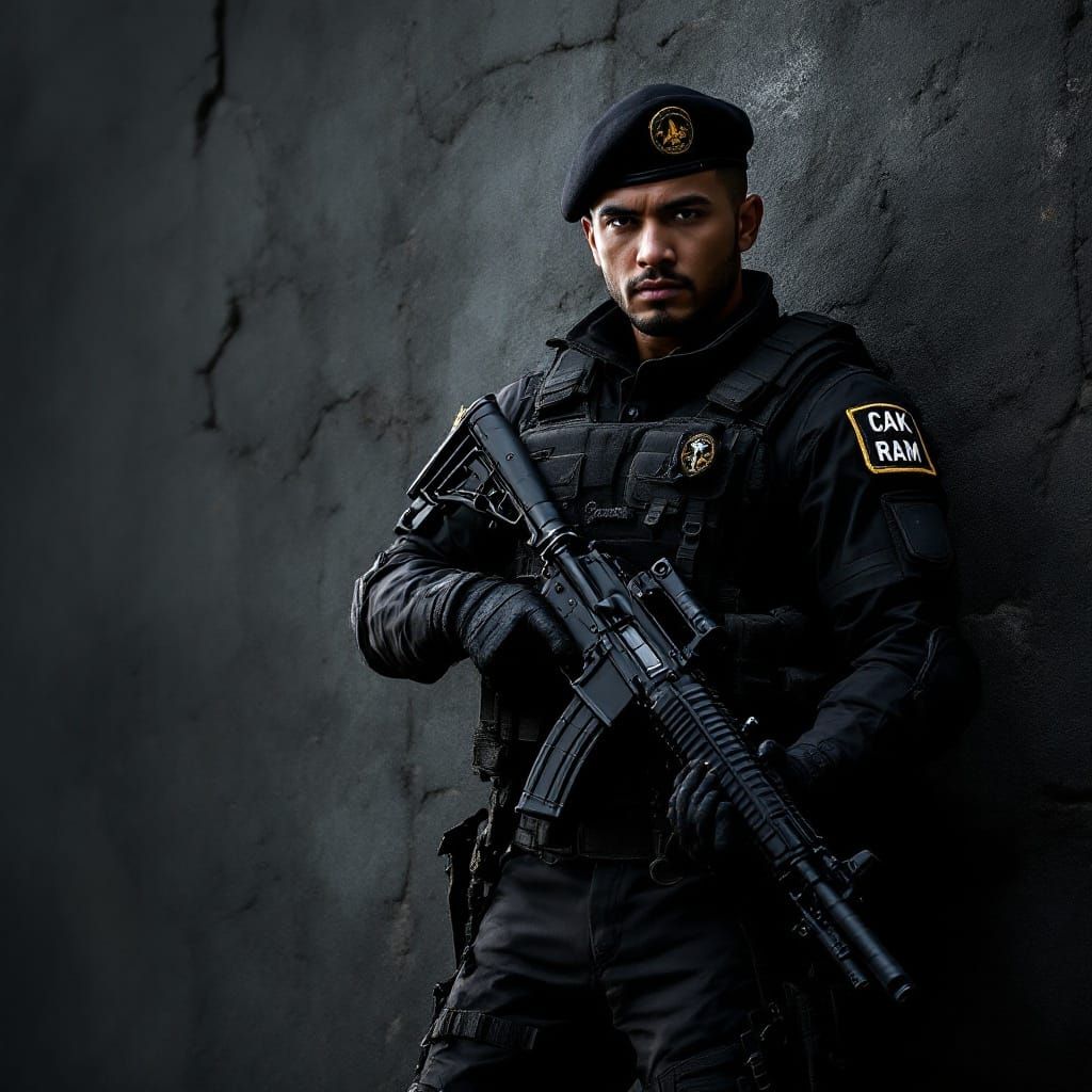 Javanese Operative in Tactical Gear