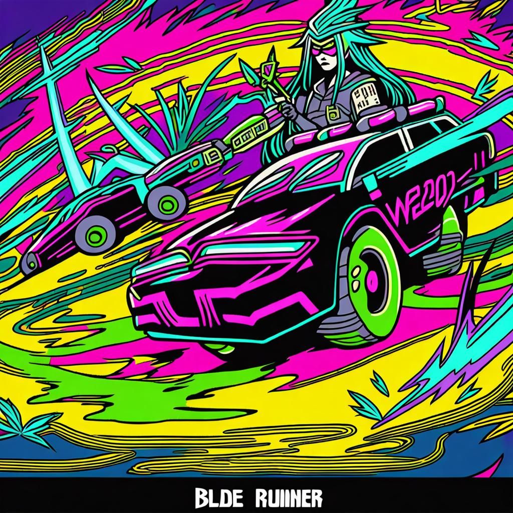 Weed Wizard in Cyberpunk 2099 Neon