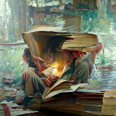 Figure Reading: Oil Painting in Gurney Style