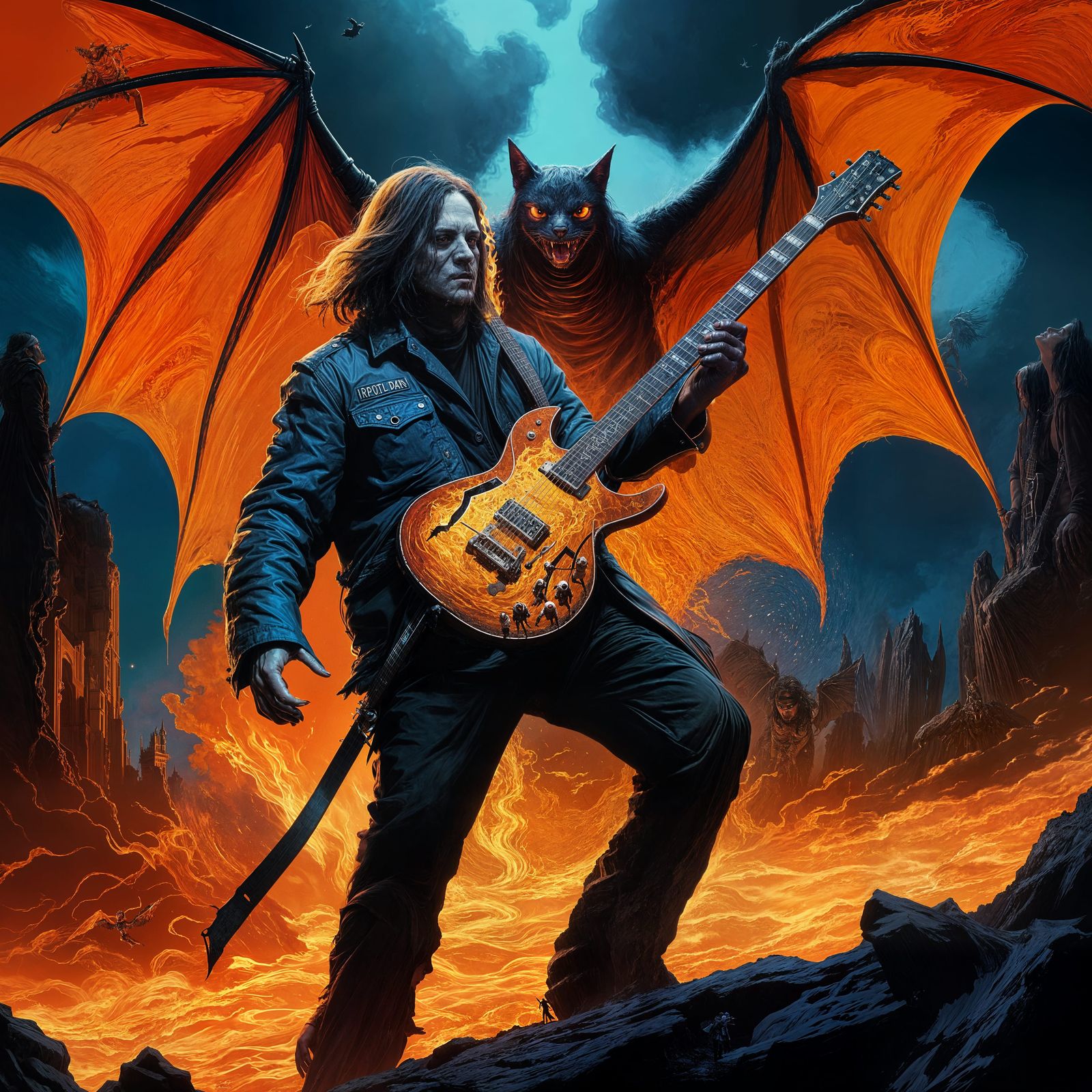 Ozzy Walks Between Heaven and Hell in Rutkowski Style