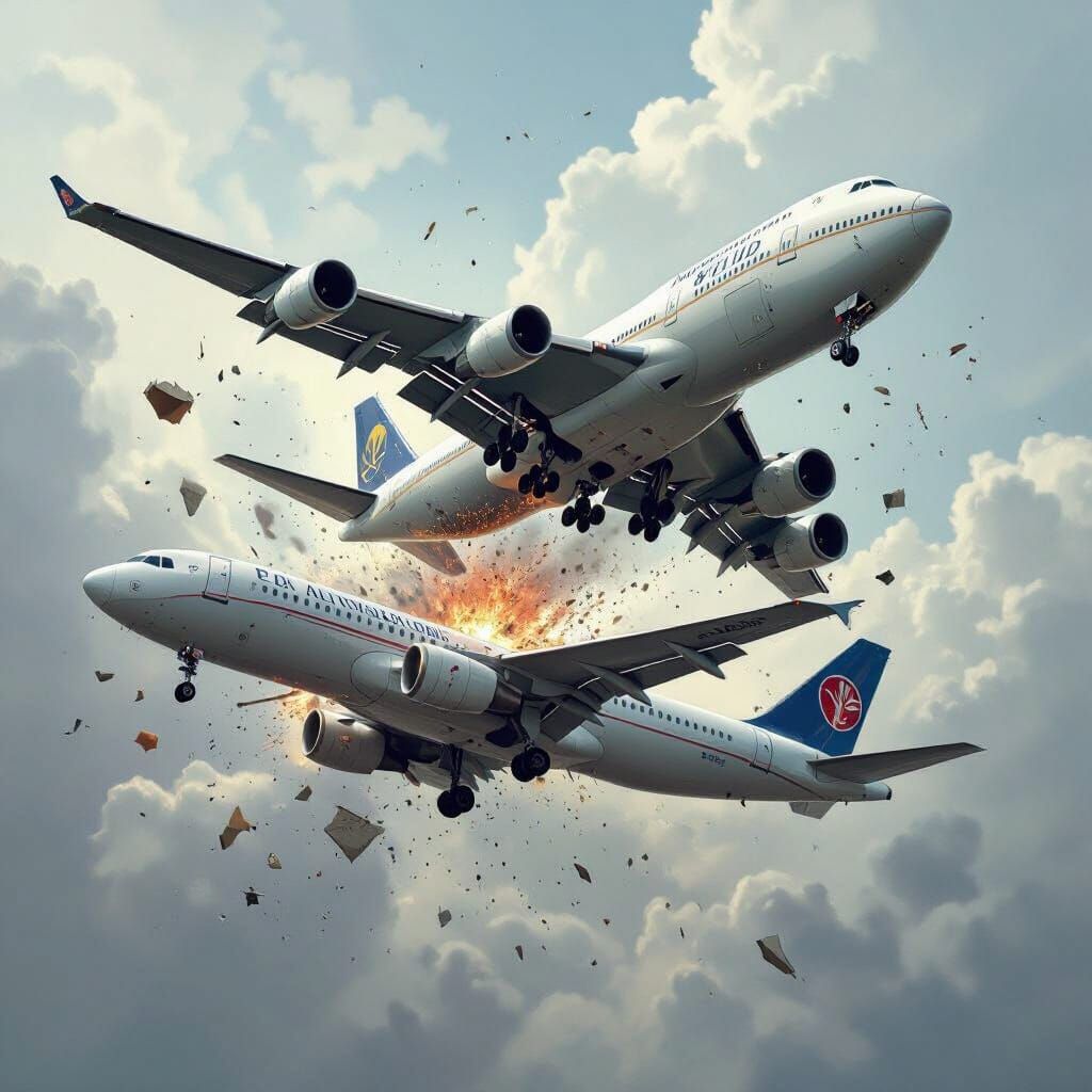 Mid-Air Collision: Saudi 747 and Polish Jetliner