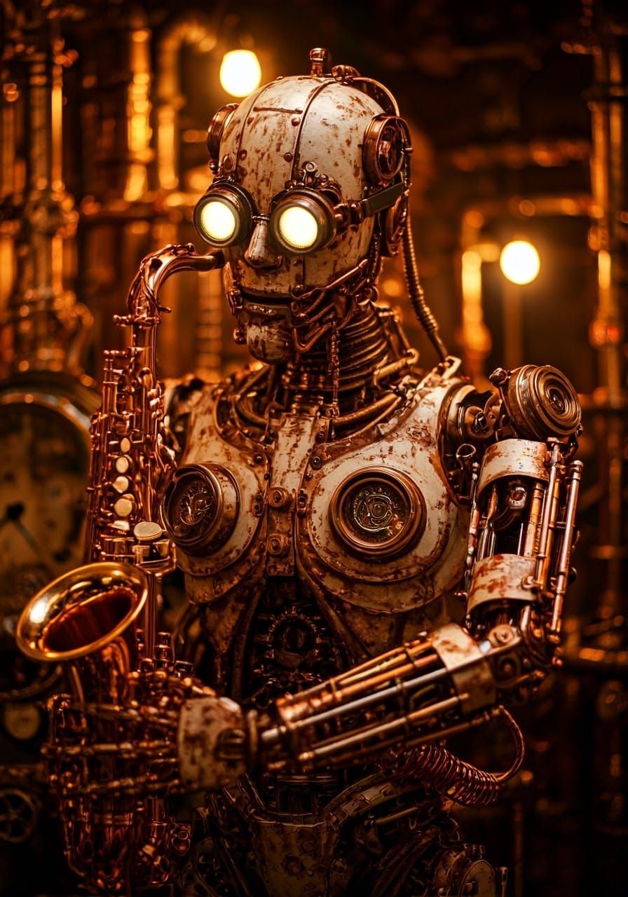 Mechanical saxophonist