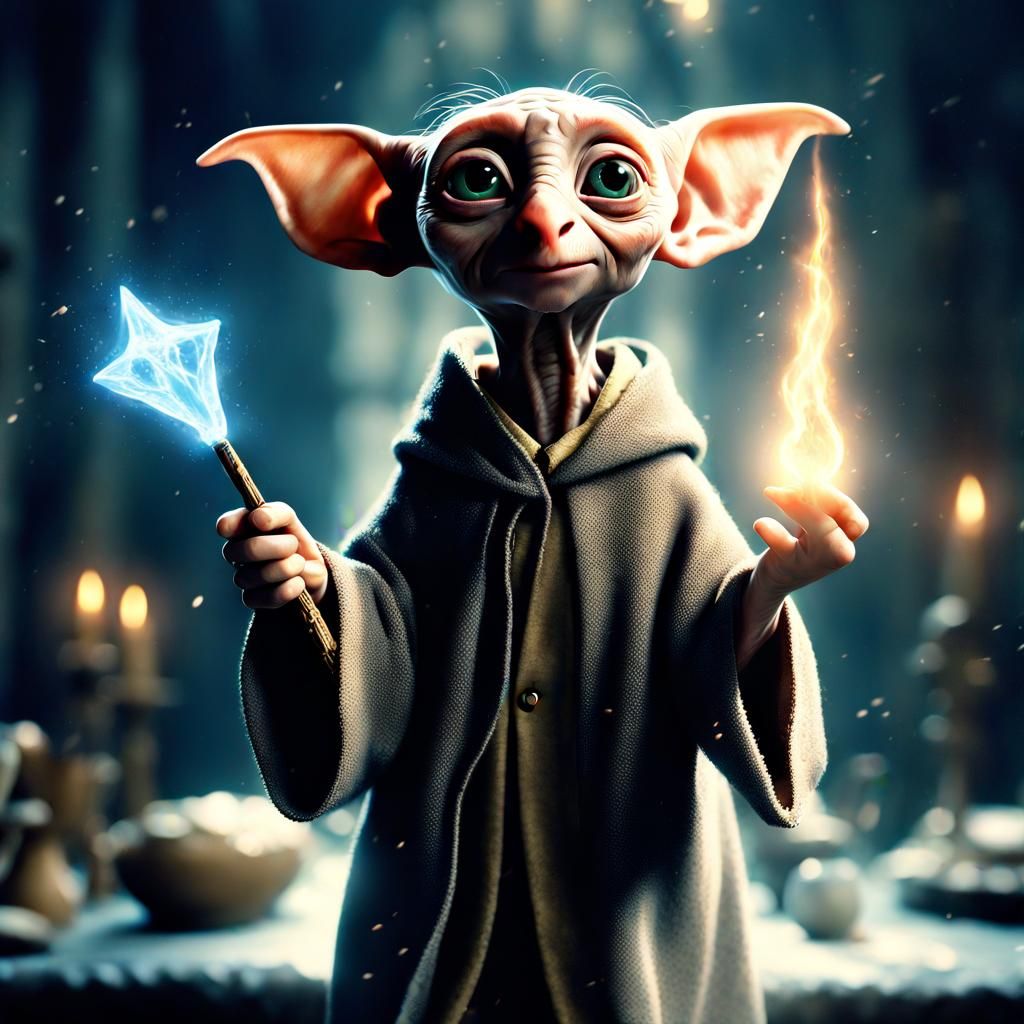 Dobby the House Elf Casting Sock Patronus