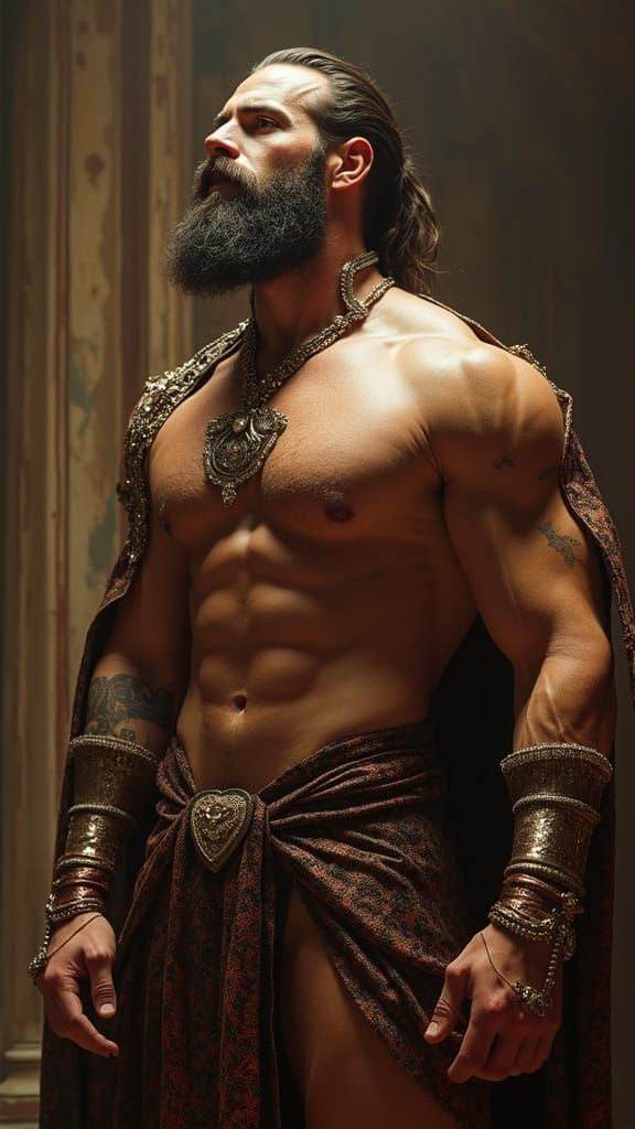 God of Unbridled Masculinity Radiates Power