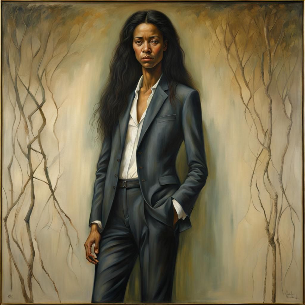 Tonalist Painting of a Sorority President