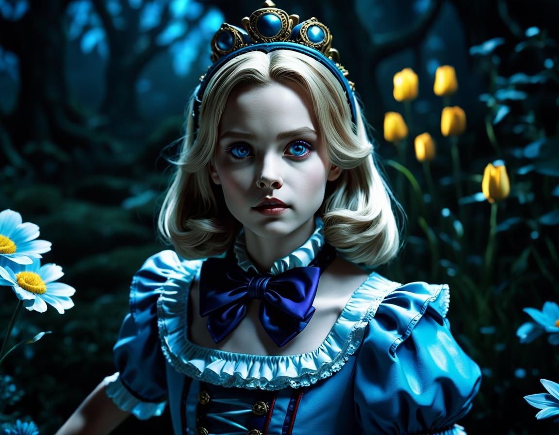 Detailed Alice in Wonderland in 8k Resolution