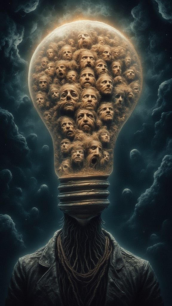 Surreal Nightmare Inside a Lightbulb, Analog Horror Style
