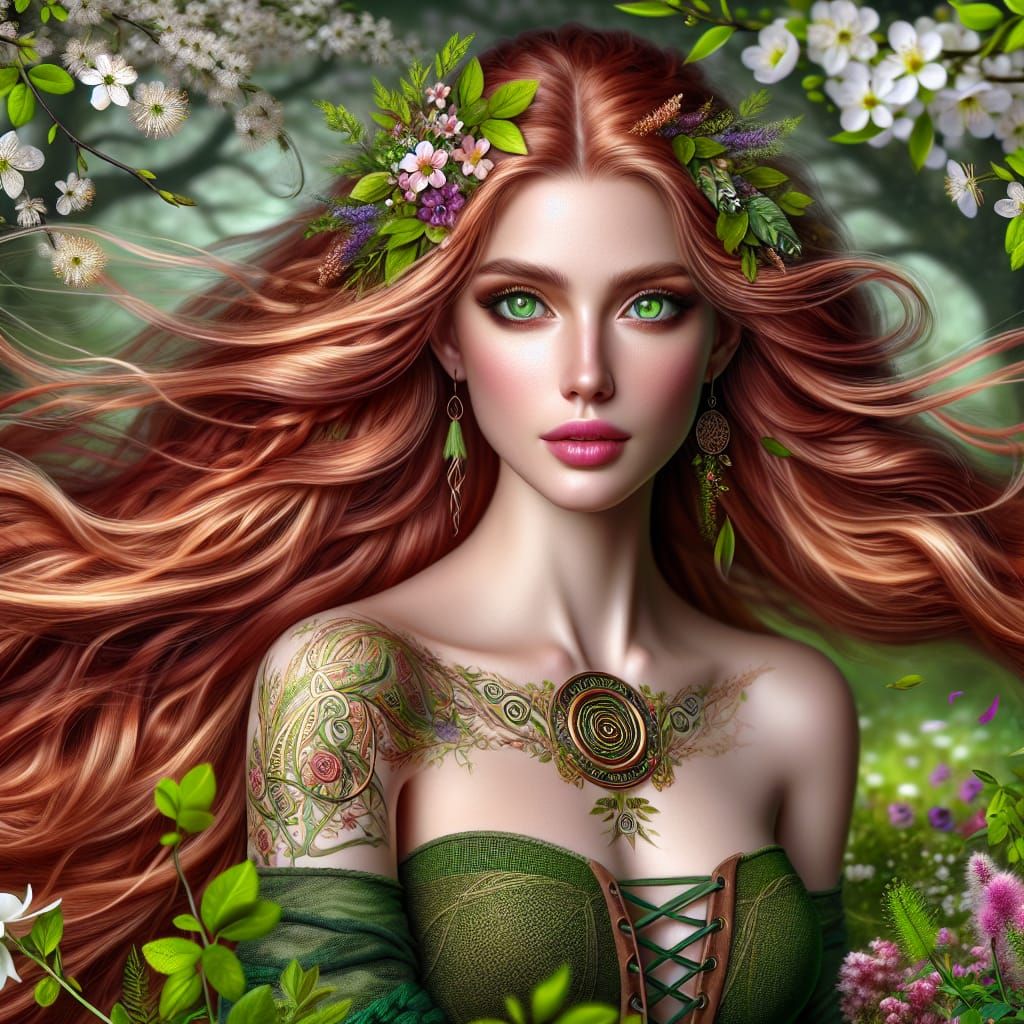 The Celtic Goddess of Spring, fantasy