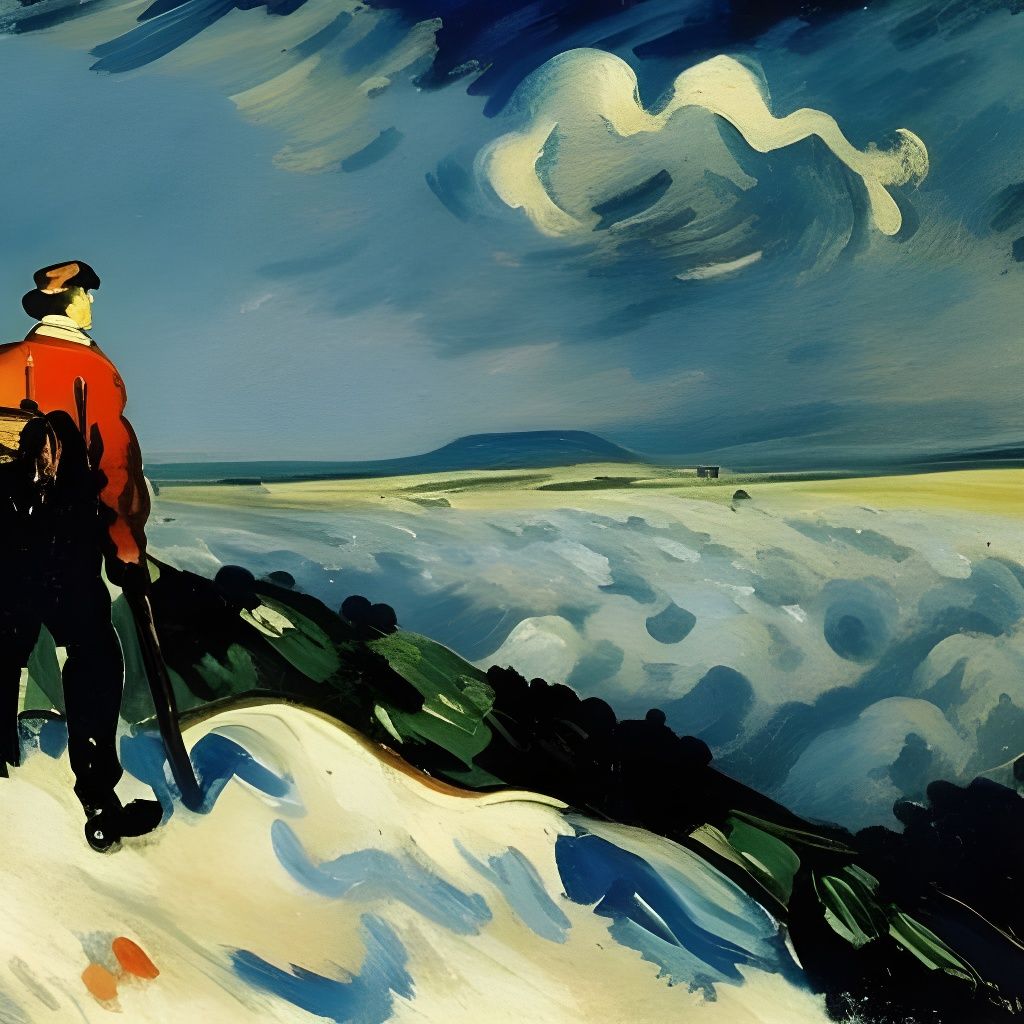 Wanderer Above the Sea of Fog, Fauvist Style