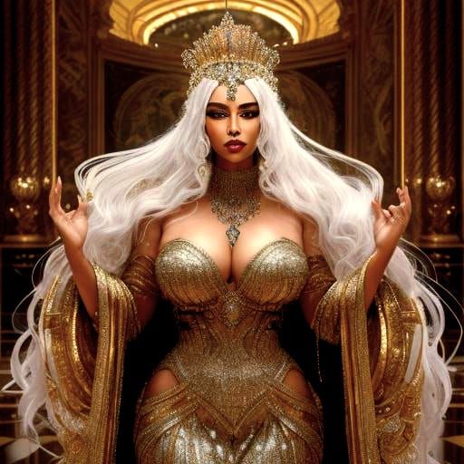 Luminous Abstract Design Generated from Adjectives