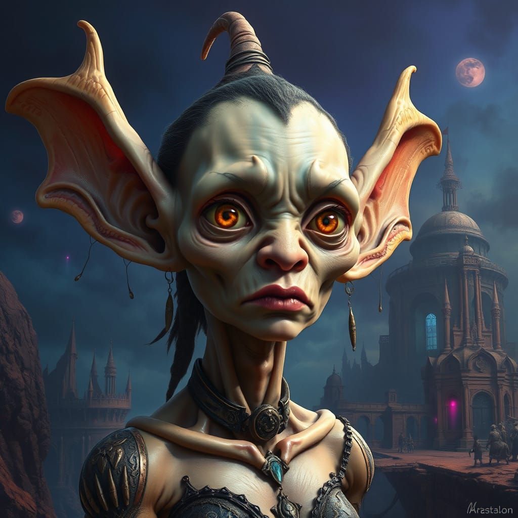 Fascinating, Grotesque Elvish Maiden in a Velvety Middle Ear...